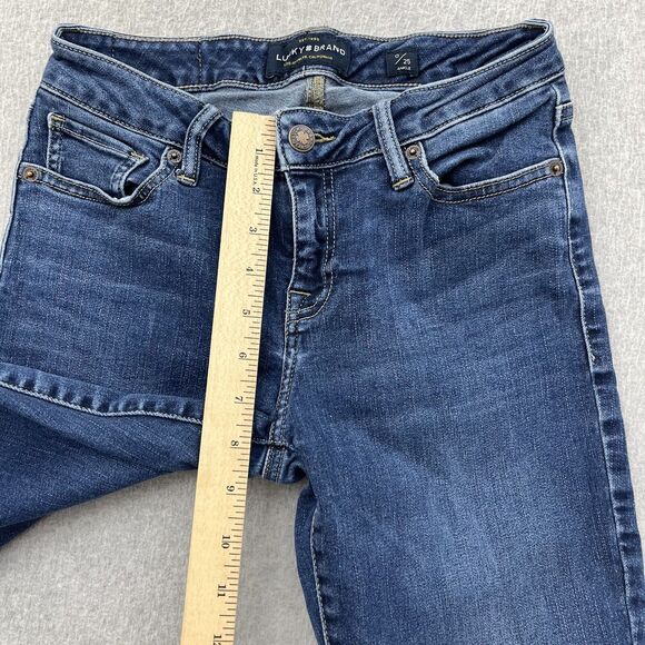 Lucky Brand Jeans Size 0/25 Ankle Lolita Skinny Stretch Denim Distressed - Picture 5 of 15